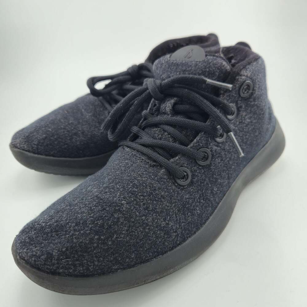 Allbirds Wool Runner-up Mizzles Men's Size 10 high top Charcoal Gray Black